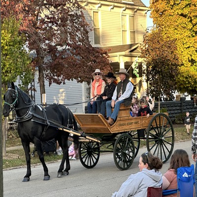 Horse-drawn carriage at CK Autumn Fest